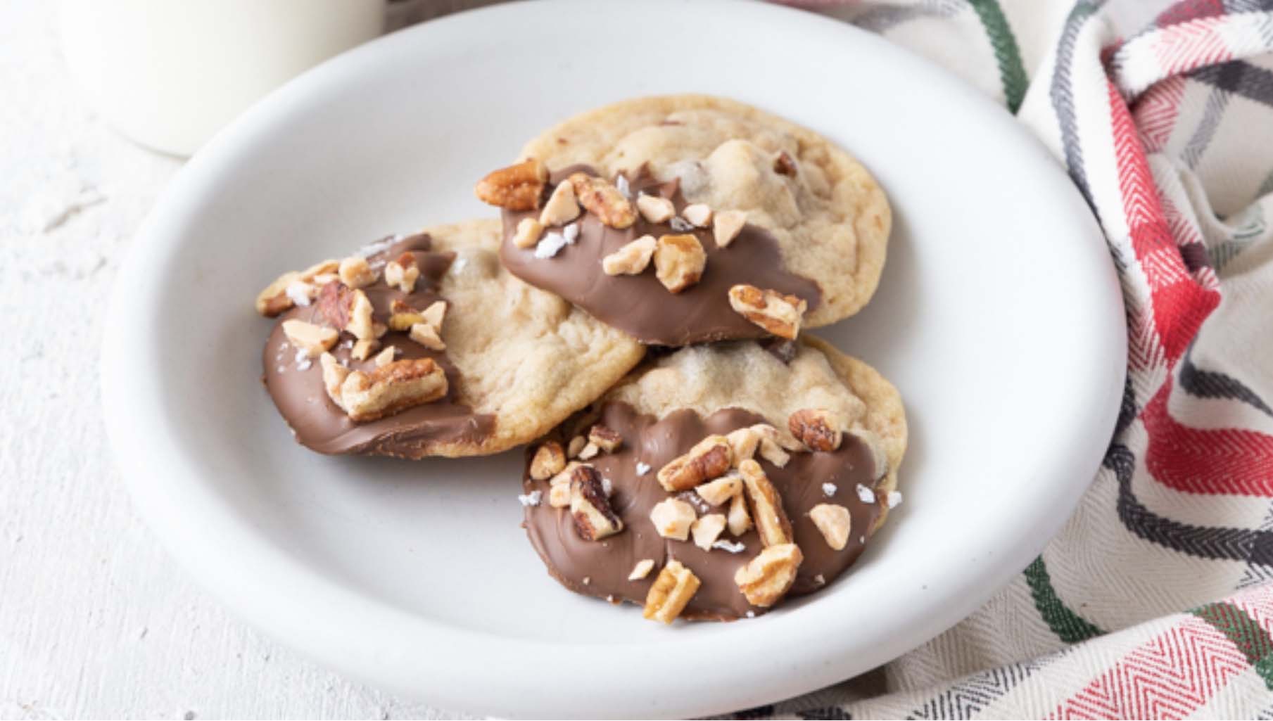 Toffee Pecan Christmas Cookies - Better Halves Pecans