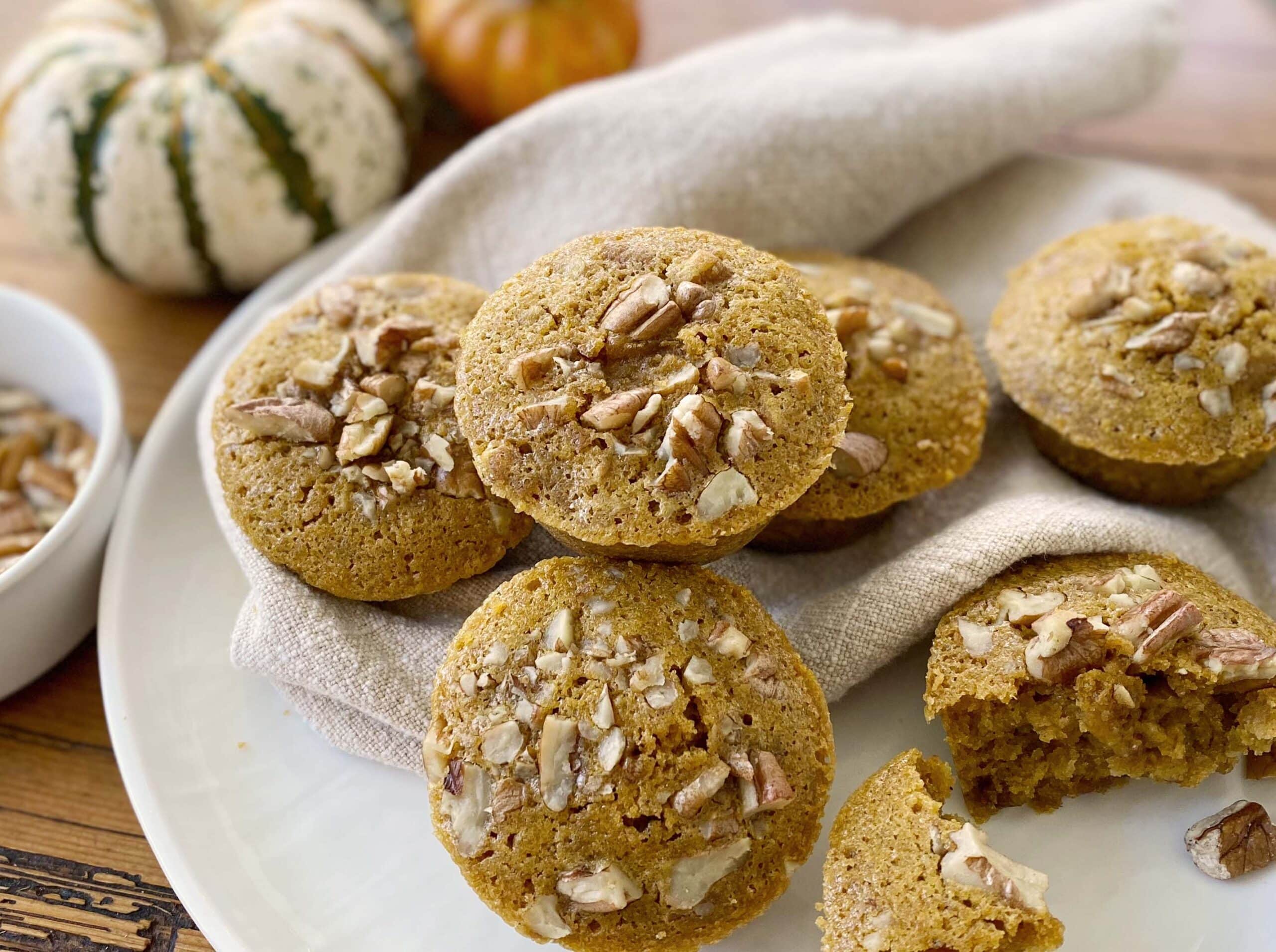 Pumpkin Pecan Pie Muffins - Better Halves Pecans