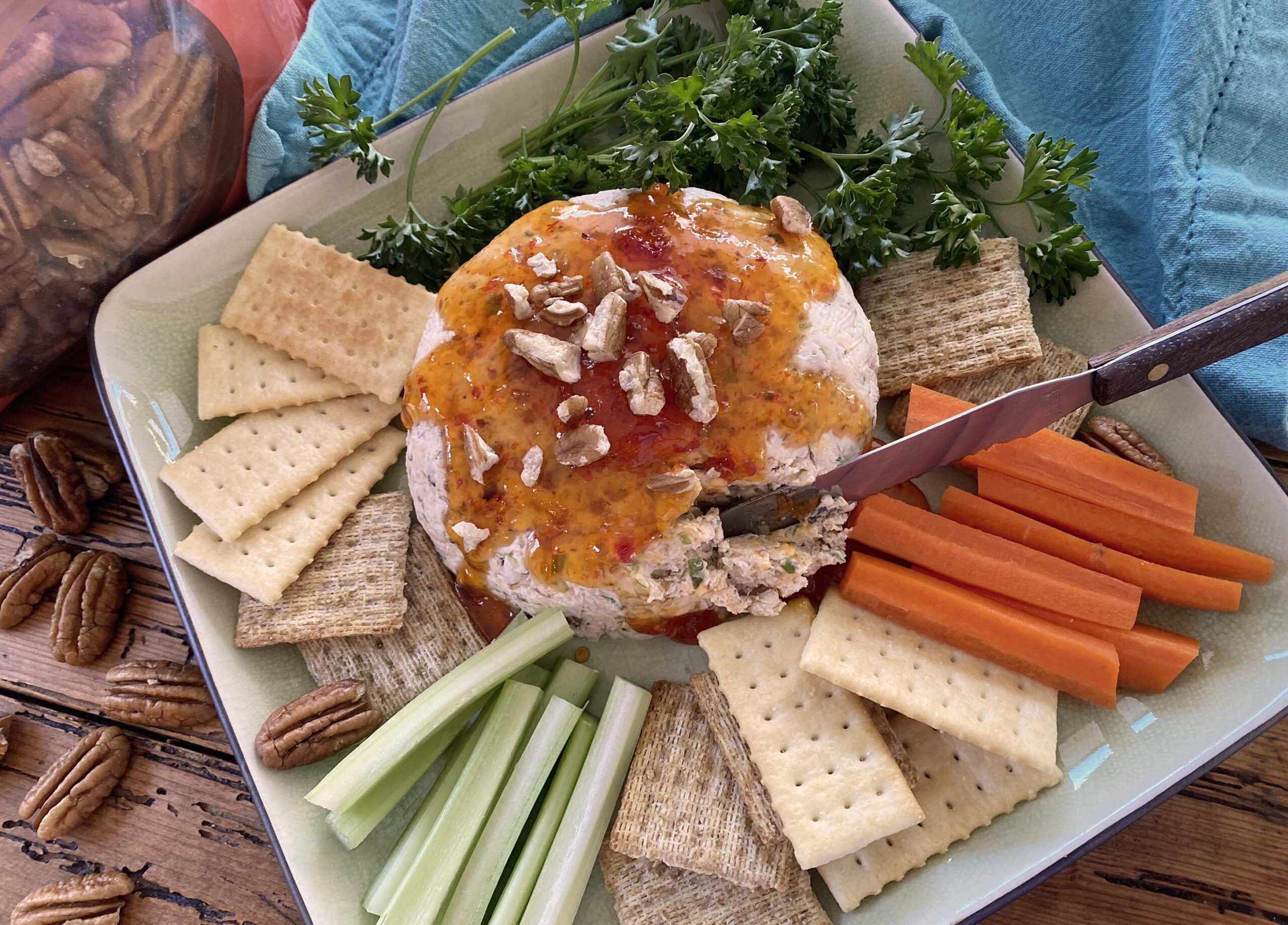 Jalapeno-Pecan Cheese Spread - Better Halves Pecans